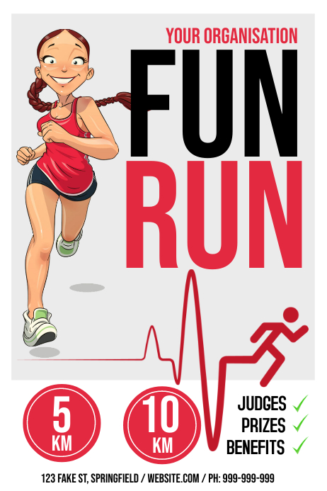 Visual Fun Run Report Copy of Fun Run Poster | PosterMyWall