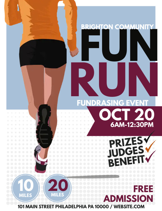 Fun Run Template Postermywall