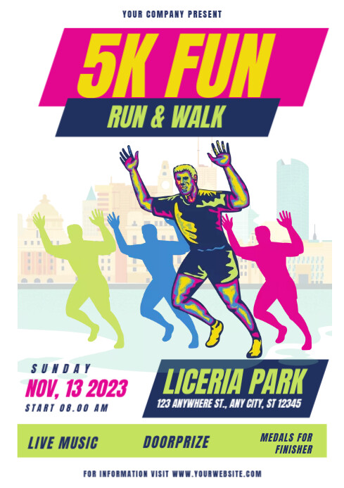 fun run template | PosterMyWall