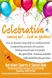 Function Hall Hire Template | PosterMyWall