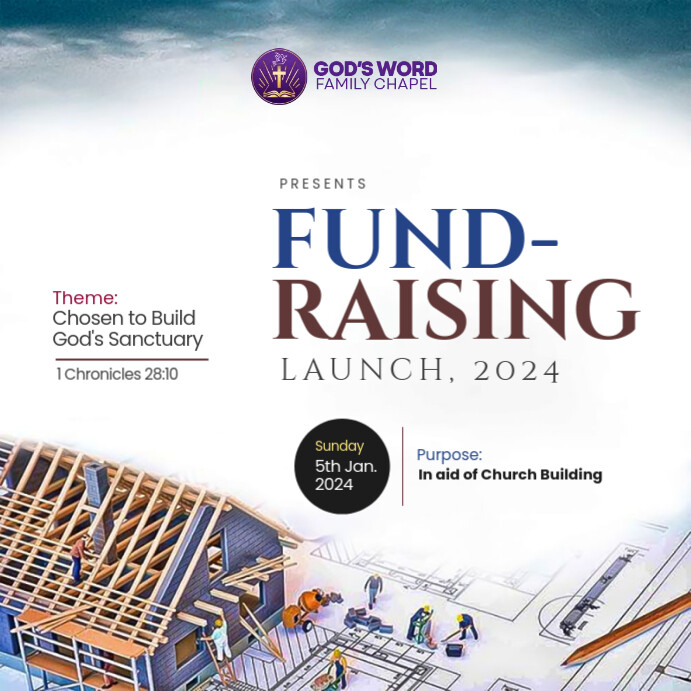 Church Operating Fund fund raising church flyer Template | PosterMyWall