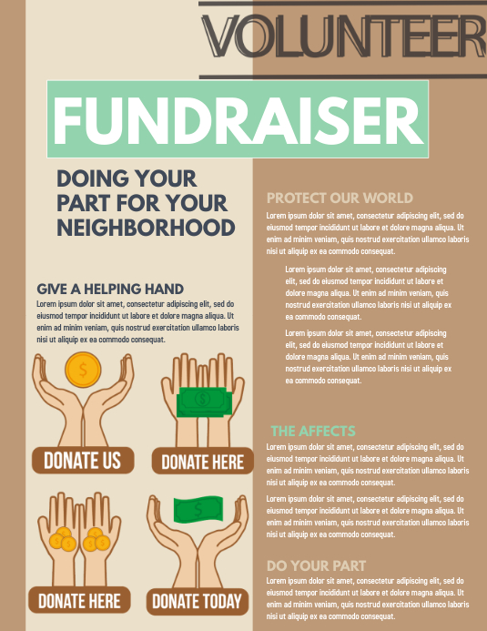 Fundraiser Example Header Fundraiser Template | PosterMyWall
