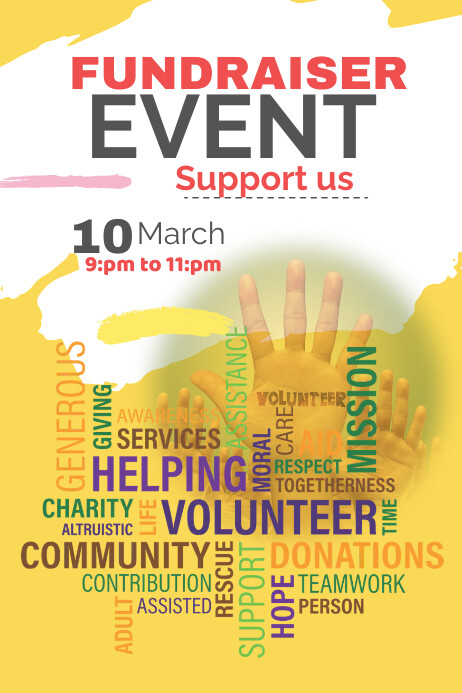 Fundraiser event poster template | PosterMyWall