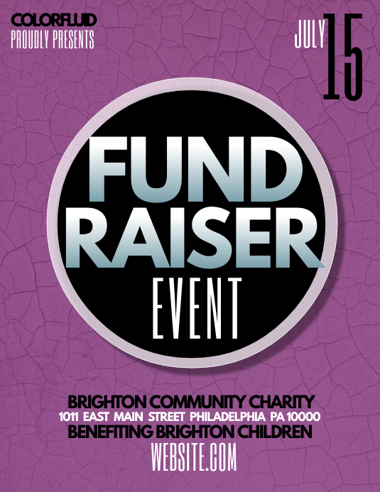 Fundraiser Template PosterMyWall