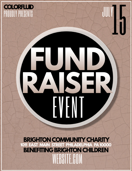 Fundraiser Example Header Fundraiser Template | PosterMyWall