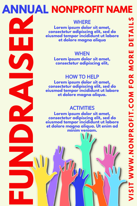 Fundraiser Poster Template | PosterMyWall