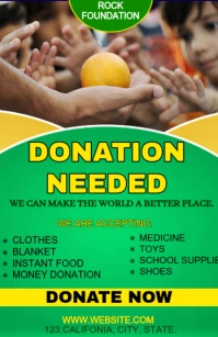 Fundraising design template Tabloide