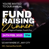 Fundraising Dinner Instagram Post template
