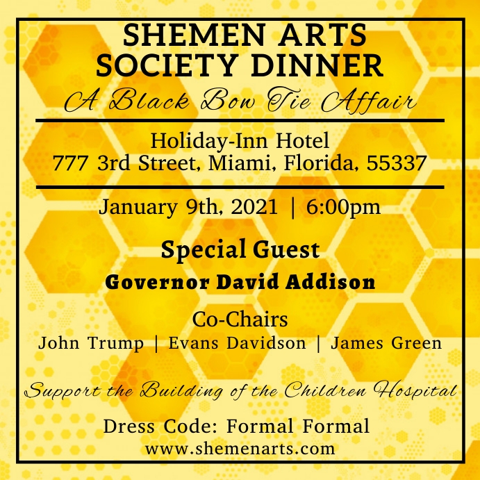 Fundraising Dinner Event Instagram Template | PosterMyWall Fundraising Dinner Event Instagram Template | PosterMyWall