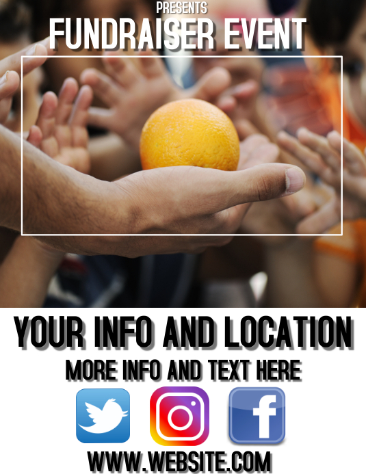 Copy of FUNDRAISING EVENT DESIGN TEMPLATE FLYER | PosterMyWall