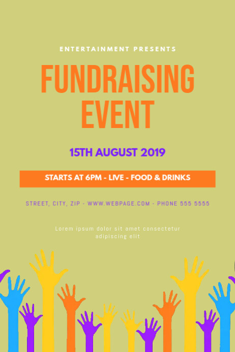 Fundraising Event Flyer Template PosterMyWall Fundraising Event Flyer Template PosterMyWall