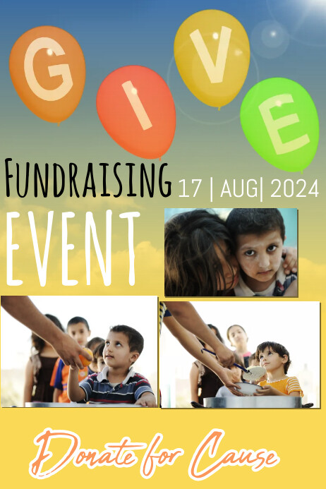 Fundraising event poster template | PosterMyWall