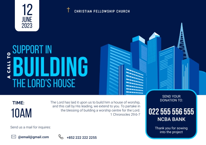 FUNDRAISING FLYER Template | PosterMyWall