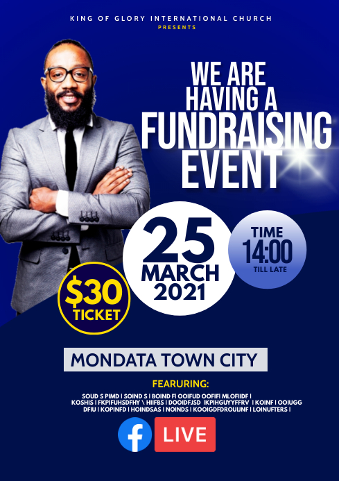 Copy of Fundraising flyer | PosterMyWall