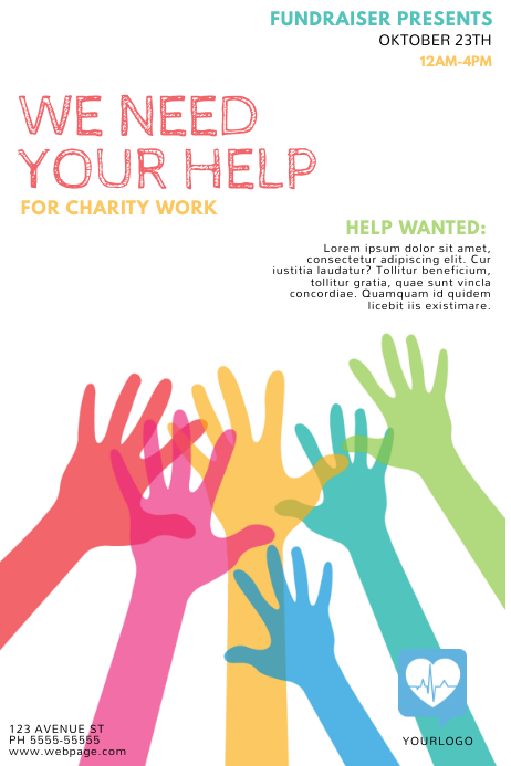 Fundraising Help Flyer Template | PosterMyWall