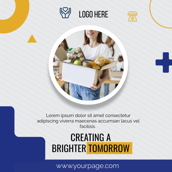Fundraiser Post Example Fundraising Instagram Post Template | PosterMyWall