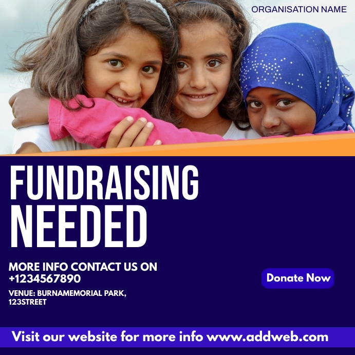 fundraising template | PosterMyWall