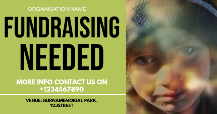 Green Fundraising Facebook Post Template | PosterMyWall