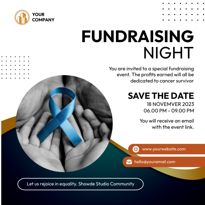 Plantilla de fundraising template | PosterMyWall