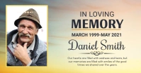 Funeral,memorial flyer Facebook Shared Image template