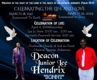 funeral 7 - announcement Medium Rectangle template