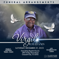 Funeral Annoucement โพสต์บน Instagram template