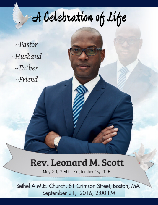 Funeral Announcement Template PosterMyWall