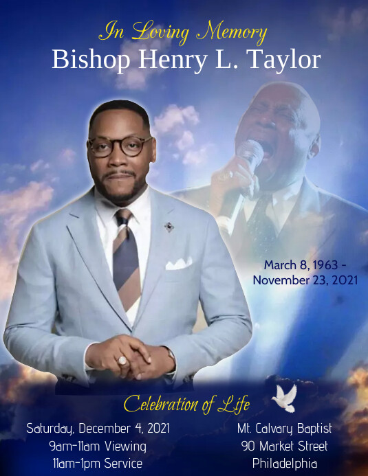 Funeral Announcement Template PosterMyWall