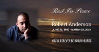 Funeral Announcement Facebook Post template