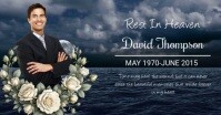 Funeral Announcement Facebook Post template
