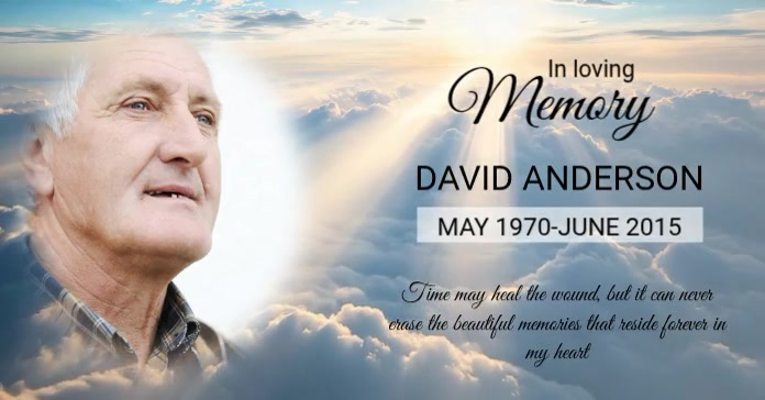 Memorial Tribute Facebook Post Template | PosterMyWall