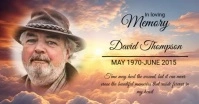 Funeral Announcement Facebook Video template