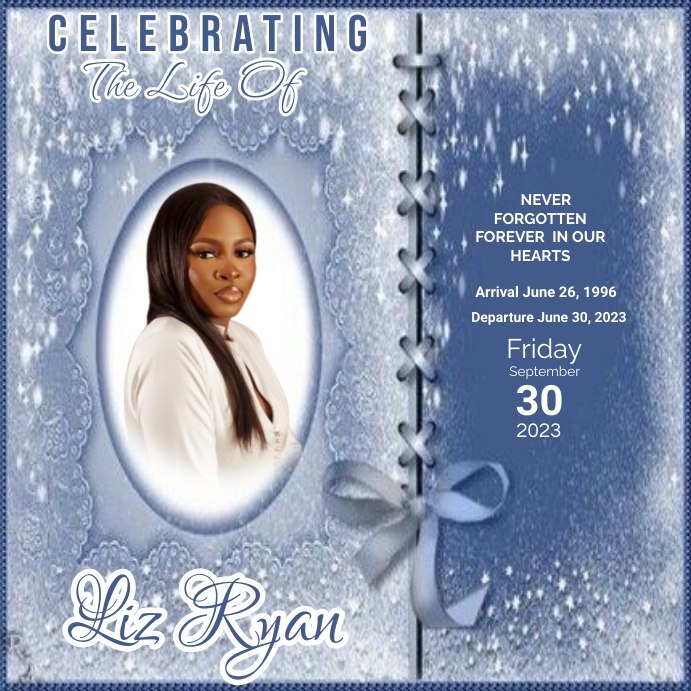 Funeral Announcement flyer,simple | modern | Instagram Post template