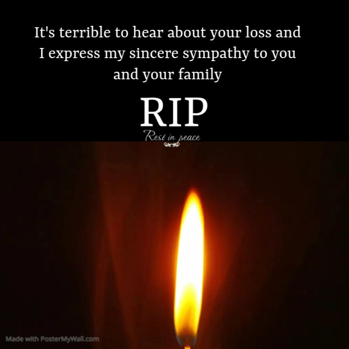 funeral announcement flyer Template PosterMyWall