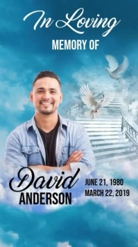Funeral Announcement Instagram Story template