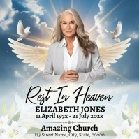 Funeral Announcement Square (1:1) template