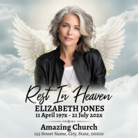 Funeral Announcement Square (1:1) template