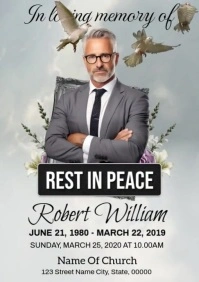 Funeral Announcement Video Template A1