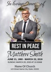 Funeral Announcement Video Template A2