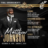 Funeral Arrangements Instagram Post template