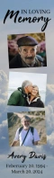 Funeral Bookmark Half Page Legal template