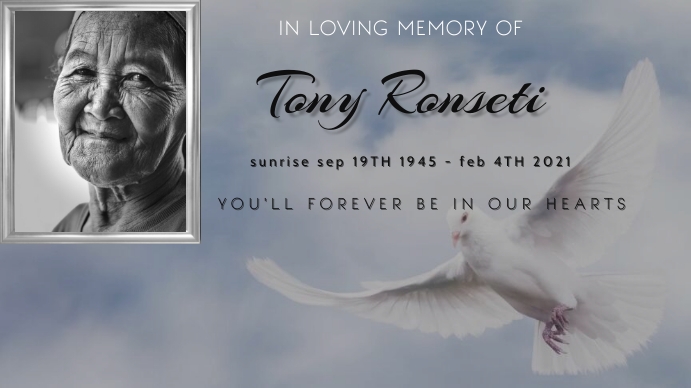 Funeral card (1) Digital Display (16:9) template