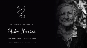 funeral card Digitalanzeige (16:9) template