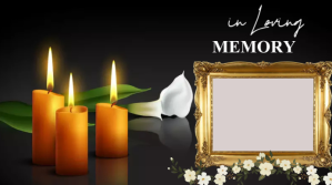 Black Memorial Tribute Digitalt display Template