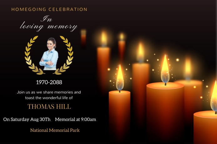 funeral Template | PosterMyWall