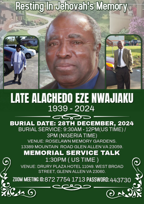 Death Design/layout Funeral Design Template | PosterMyWall