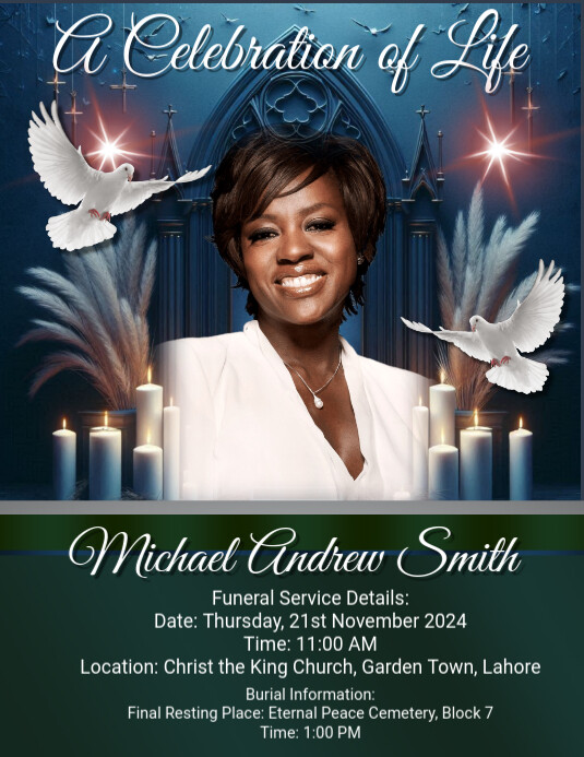 Funeral Flyer death anniversary announcement funeral flyer , in loving ...