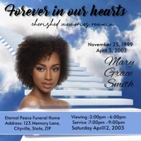 Funeral Flyer death anniversary announcement Pos Instagram template