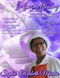 Funeral Flyer death anniversary announcement template