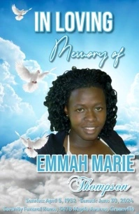 Funeral Flyer death anniversary announcement Tabloid template